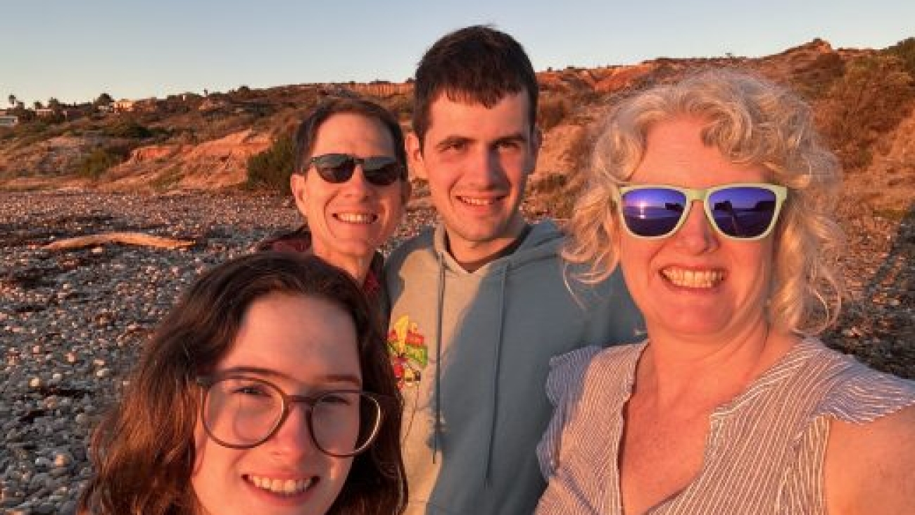 Bruehler family at beach