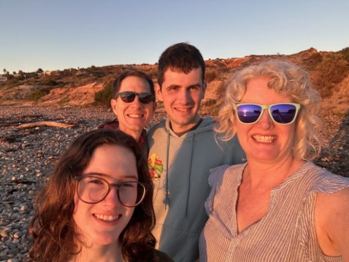 Bruehler family at beach